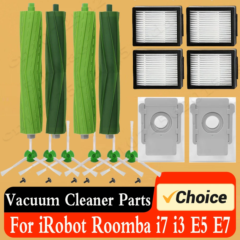 For Roomba i7 j7 I3 E5 E6 E7 S9 Dust Bag Main Side Brush Hepa Filter Vacuum Cleaner Parts Replacement Irobot roomba accesorios