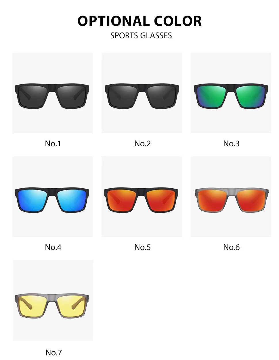 Sepfox Männer polarisierte Angels onnen brille Outdoor-Sport Wandern Fahren Laufen Sonnenbrille UV400 Brille – Detail 8