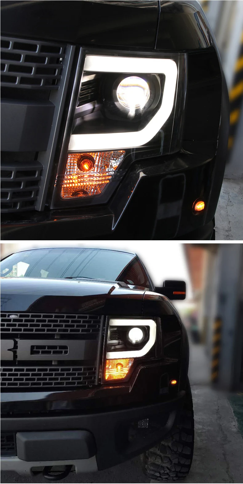 AKD Head Lamp for Ford Raptor F150 LED Headlight 2008-2014 Headlights F150 DRL Turn Signal High Beam Angel Eye Projector Lens
