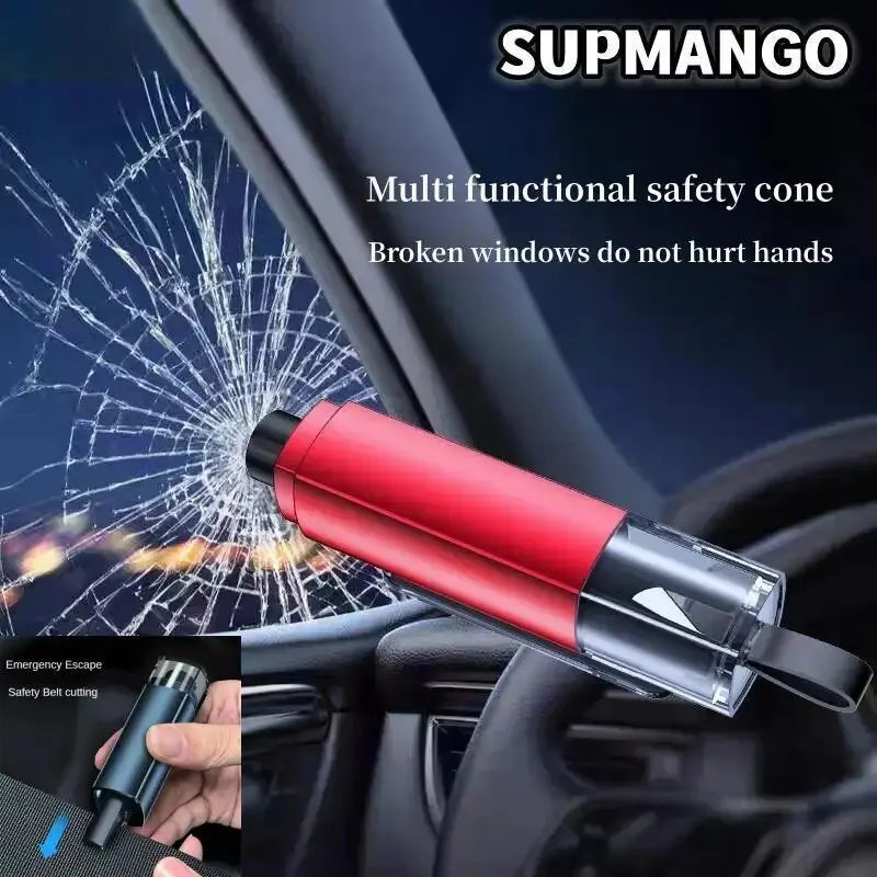 A4 Car Window Breaker Portable Seatbelt Cutter Glass Breaking Tool Stick Life Saving Safe Escape Rescue Tool Safety Hammer car safety hammer