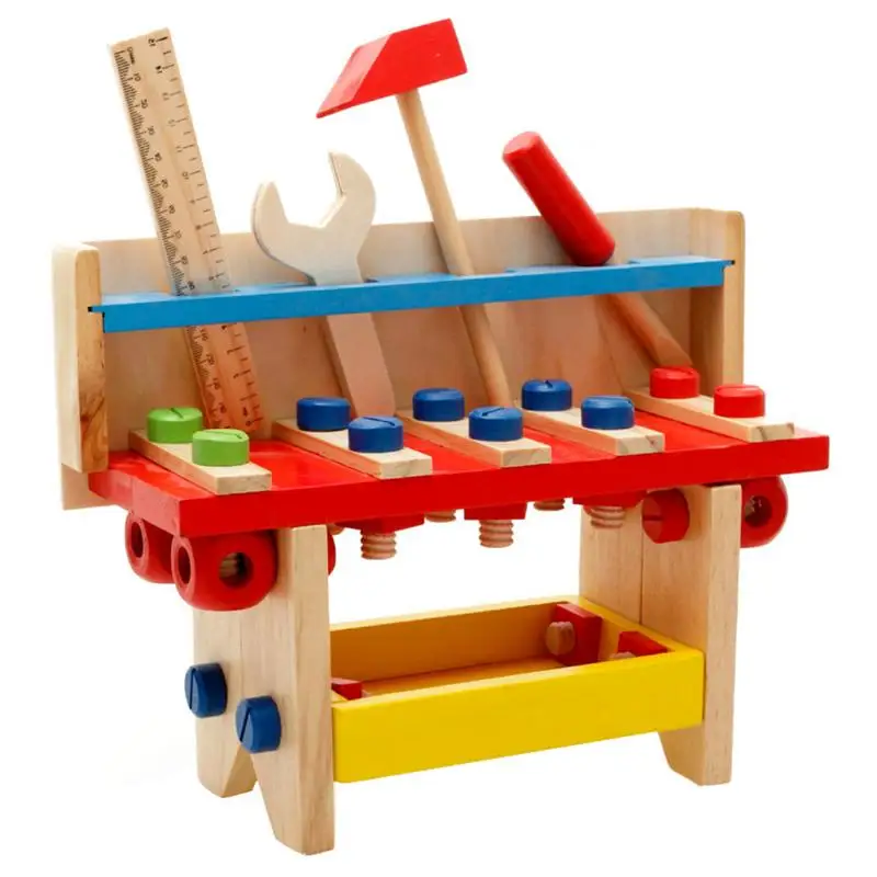 

Искусственная деревянная конструкция, инструмент для рабочего стола, наборы строительных инструментов, игрушки для ролевых игр, Образовательное строительство