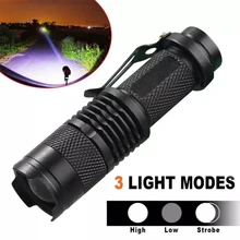 

Powerful Tactical Flashlights Portable LED Camping Lamps 3 Modes Zoomable Torch Light Lanterns Hunting, Fishing Battery Powered
