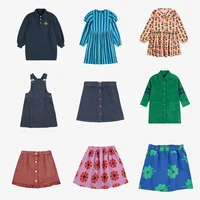 Fashion Girls Dress 2025 Autumn Winter Long Sleeve Fashion Dresses Printed Kids Skirts Series Outfit Clothing 1