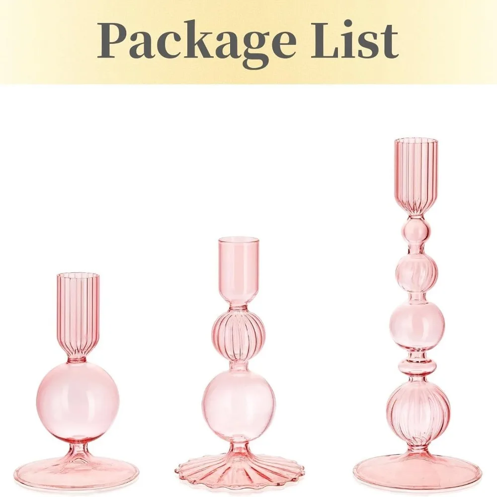 Elegant 4-Piece Candle Holder Set for Modern Decor and Events