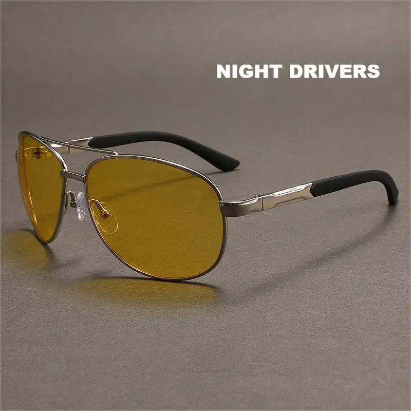 Enhanced Night Vision Metal Frame Glasses