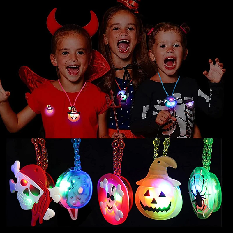 Halloween Decoration Props 10/50pcs Halloween Glow Bracelet Ring Necklace Halloween Decoration Props Children Glow Gift Party Decoration