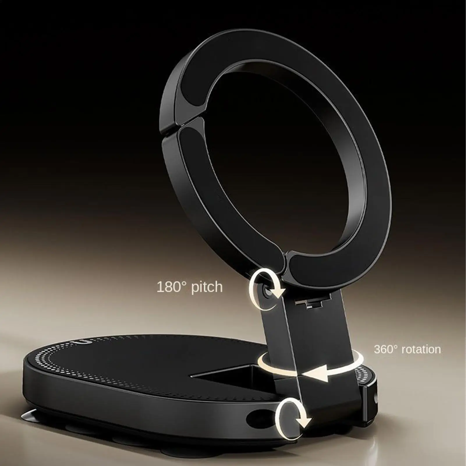 Magnetic 360° Adjustable Smartphone Desktop Stand with Suction Cup