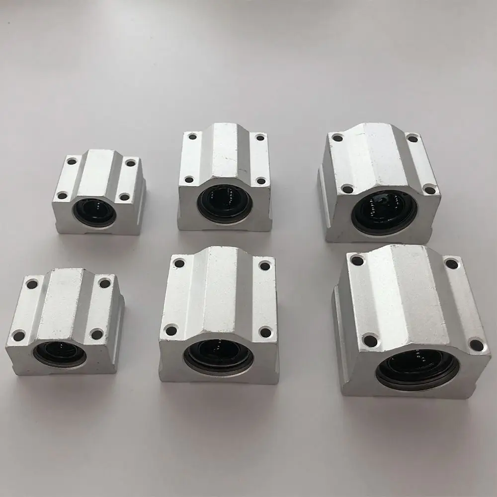 SCS16UU SCS20UU Linearkugellager Aluminium CNC Router Gleitbuchsenblock SCS8UU SCS10UU SCS12UU Leichte Guild-Schienenwelle – Detail 7