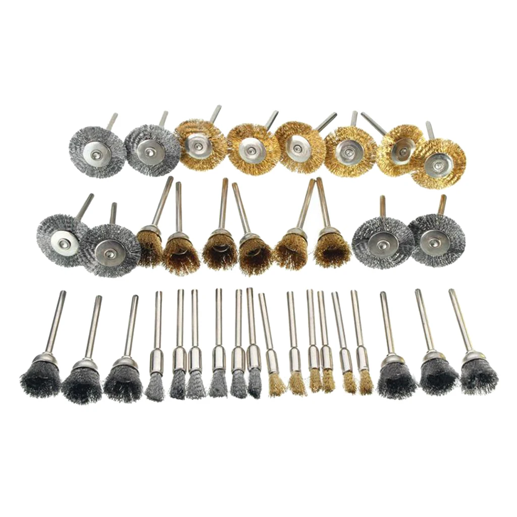 

Ensemble de 36 Brosses Métalliques à Roue Métallique 3 Mm 18