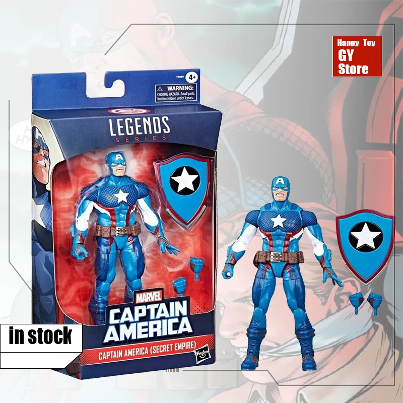 thumbnail image 1 of Figura de acción de 6" exclusiva del Capitán América Secret Empire de Marvel Legends original, modelo de colección de juguetes, muñecos de regalo, 1 of 4