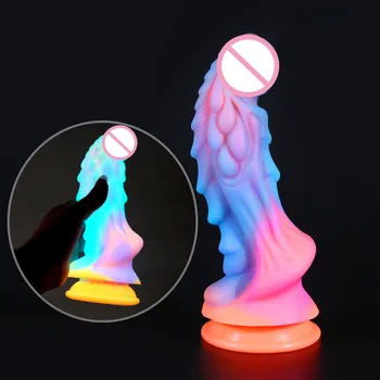 Luminous Huge Monster Realistic Anal Dildo Adult Sex Toys Shop For Women Consolador God Dick Penis Gay Dragon Dildos Butt Plug 1