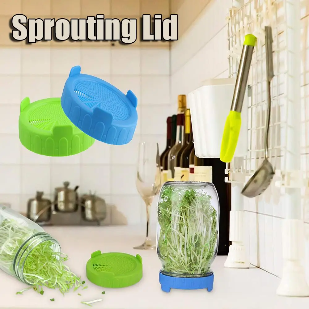 Silicone Mesh for Mason Jar Planters Sprout Cover Sprouting Lid Nursery Trays Seed Growing