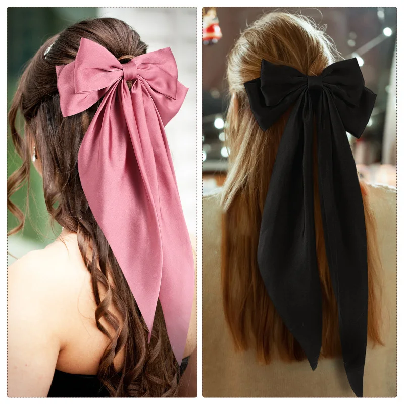 Description Picture 2 of item4 Pcs Horquillas Para El De Mujer Bow Hair Clips Accessories Large For Women Iron Pin