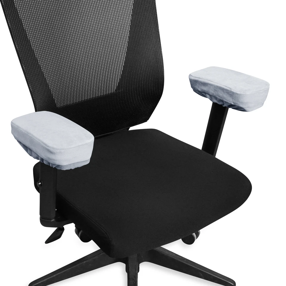 Lot de 2 housses d'accoudoir de chaise anti-poussière, housse d'accoudoir de chaise de bureau/rotatif, housse d'accoudoir de chaise douce et confortable pour soulager la pression de l'avant-bras