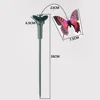 1PCS Realistic Solar Butterfly Bird Outdoor Yard Decor Waterproof Garden Ornaments Simulate Butterfly Circling Handicraft