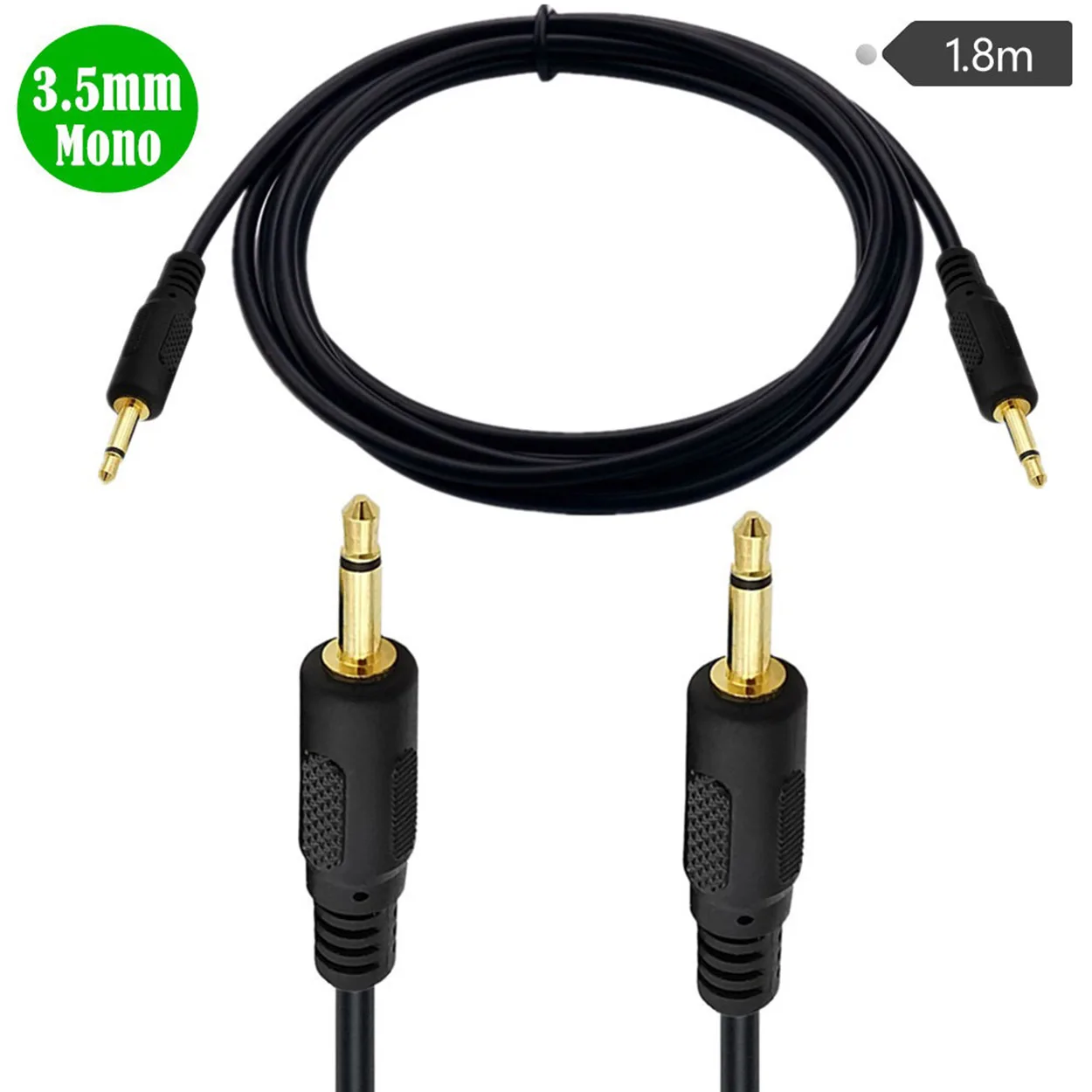 

3.5mm 1/8" TS Monaural Mini Mono Audio Connector Male Cable 12V Trigger IR Infrared Sensor Receiver Extension Extender 3.5mm 6FT