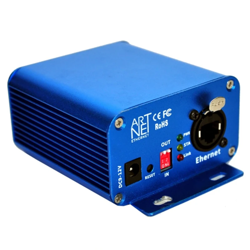 Artnet 1024 양방향 Artnet 컨버터, 표준 DMX512 출력, RJ45 네트 커넥터, Sulite DMX LAN512, 2 포트