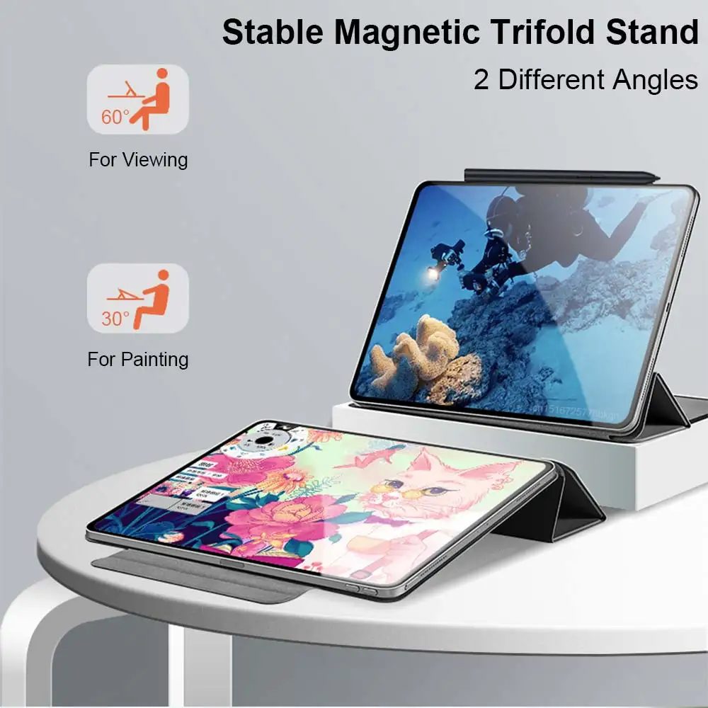 Funda de mármol con soporte magnético para tableta, carcasa para Xiaomi Mi Pad  5 Pro, 5G, 2023 - AliExpress
