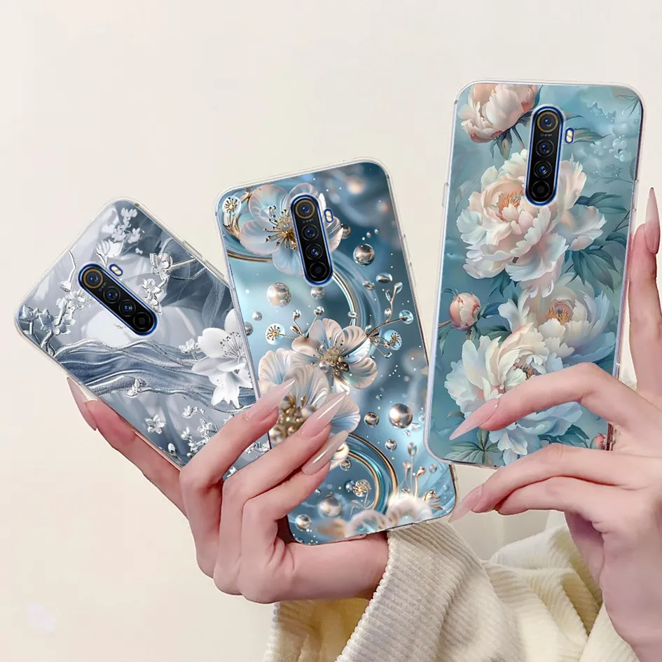 Fashion Flower Soft Silicone TPU Bumper Case - Enhanced Protection Cover