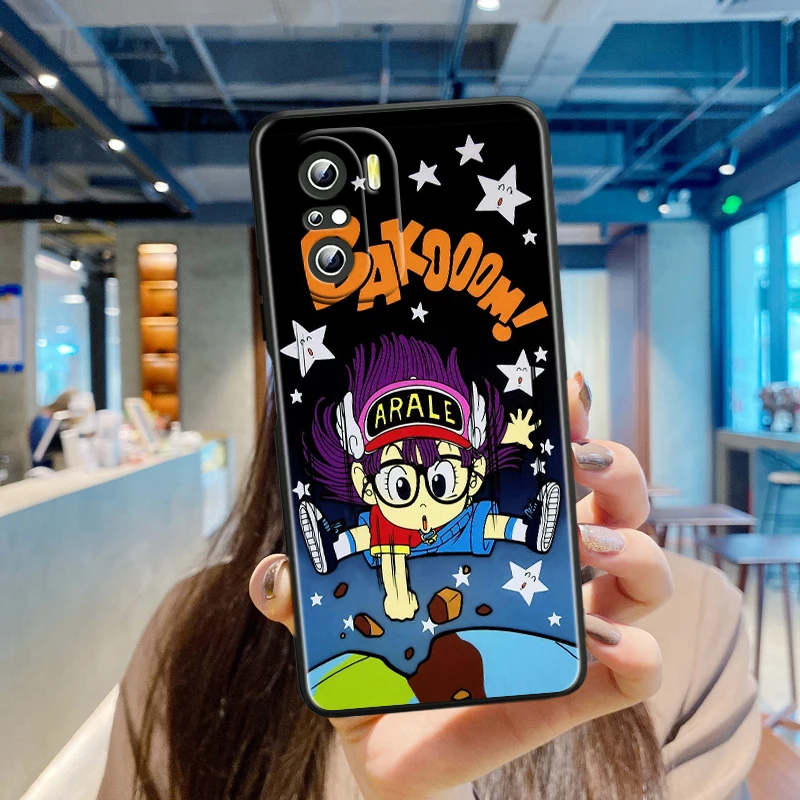 thumbnail image 1 of Arale Anime para Xiaomi Redmi Note 13, 12, 11E, 11S, 11, 11T, 10, 10S, 9, 9S Pro Plus, 4G, 5G, funda negra para teléfono, 1 of 5