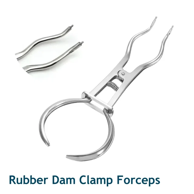 Dental Rubber Dam Clamp Forceps Stainless Steel Separating Orthodontic Plier Endodontic Punch Pliers