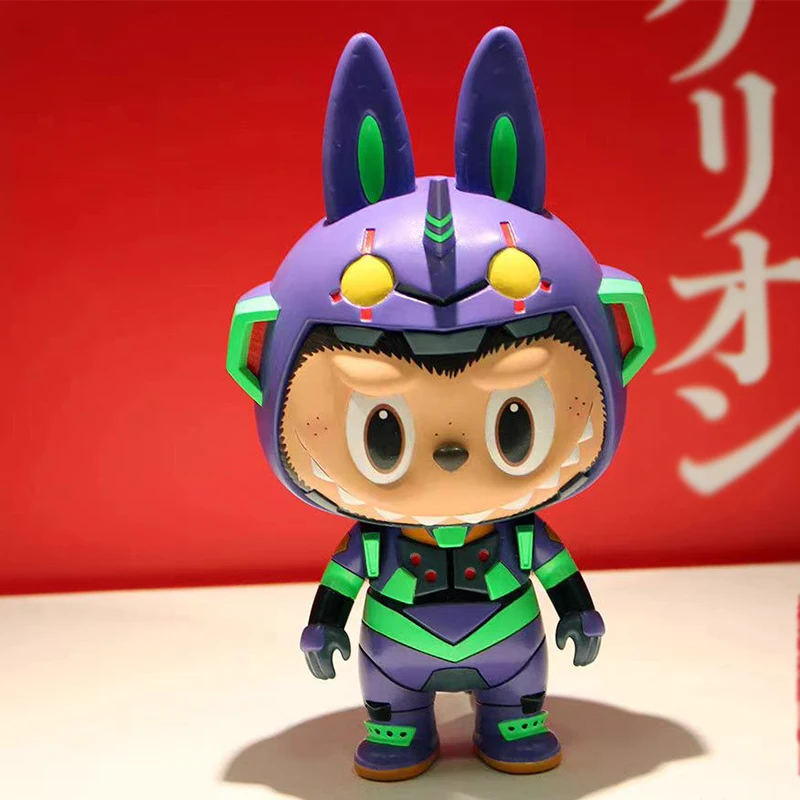 Cartoon Neon Genesis Evangelion-01 Figure Cos Labubu Action Figure Anime Pvc Eva 01 Modello Cute Figurine Kawaii Collection Toys