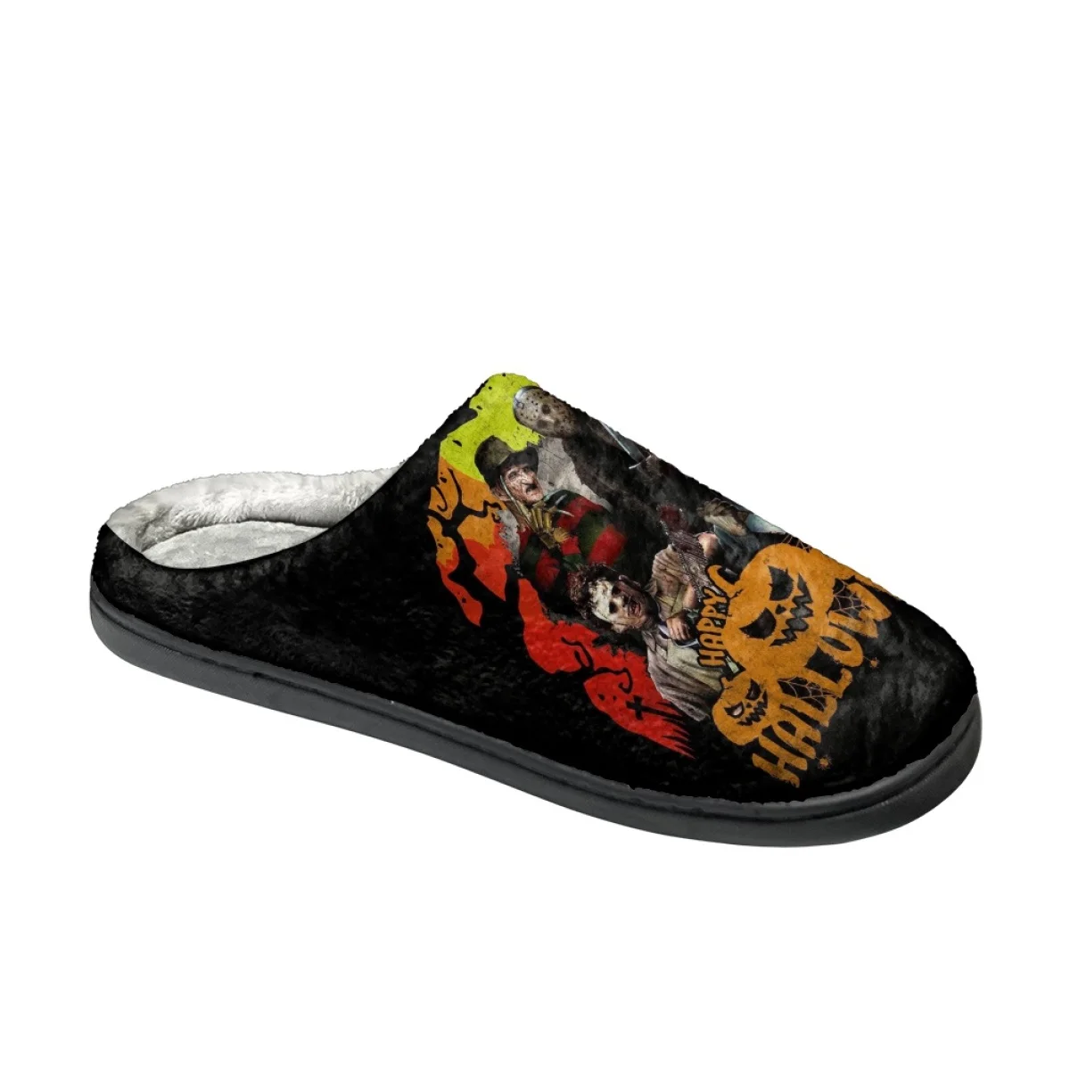 Classic Horror Movie Michael Myers / Jason / Chuck House Slippers Winter Cotton Slippers Home Warm Indoor Furry
