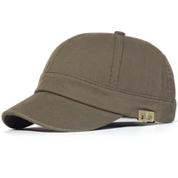 Four Seasons Short Brim Baseball Cap Cotton Men Women Soft Vintage Dad Hat Adjustable Trucker Style Low Profile Caps 1