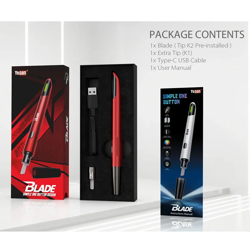 Heating Pen Yo Can Blade 400mAh Battery USB Type-C Charging Ceramic Heating Tip Variable Voltage Kitchen Tool