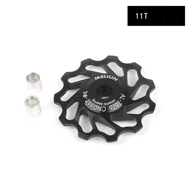 MTB Bike Rear Derailleur Ceramic Pulley 11T/13T Bearing Jockey Wheel Aluminum Alloy Outdoor Bicycle Parts