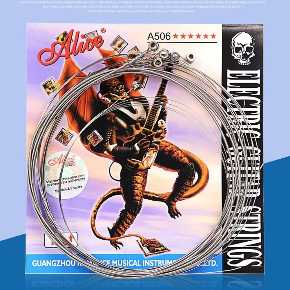 A506SL A506 Electric Guitar Strings E (1st) - (6th) Nickel Alloy Electric Guitar Strings Excellent Hand Feel Clear S