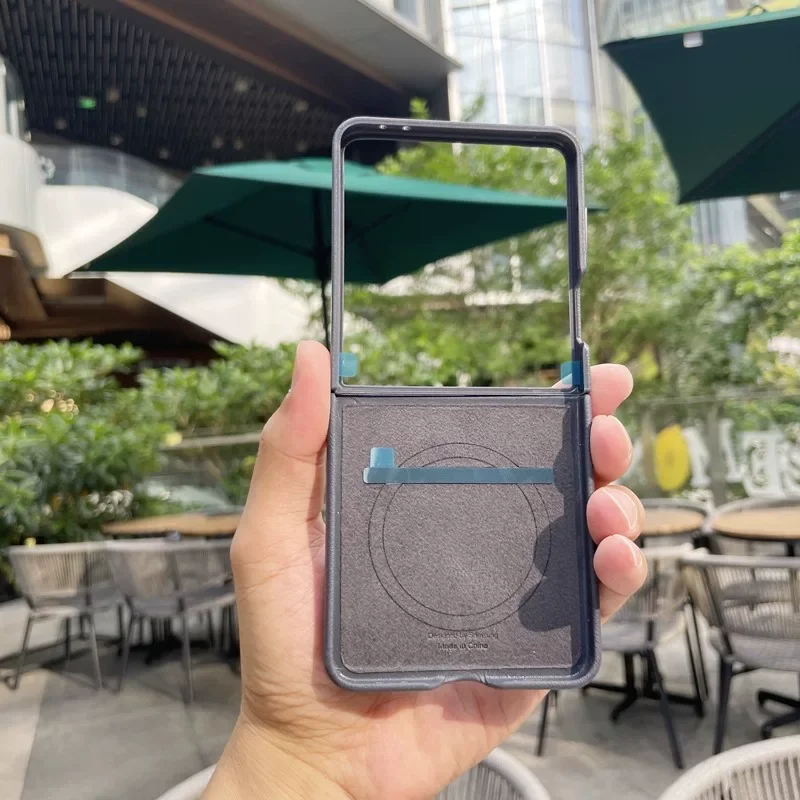Premium Genuine Leather Case with Magnetic Wireless Charging