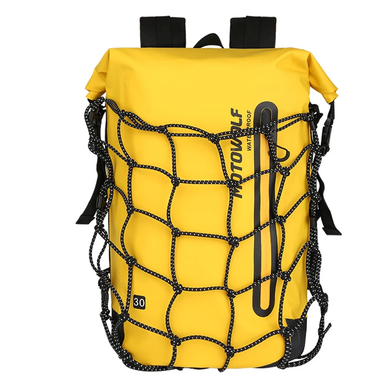 Motorfiets rugzak, Waterdichte motorfiets helm rugzak, 40L grote capaciteit voor reizen, kamperen, fietsen opbergtas