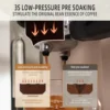 AC510 15Bar Semi Automatic Espresso Machine With Grinder & Steam Wand,3-in-1 Compact Espresso Coffee Maker With 28 oz Removable 6