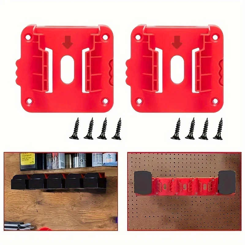 Tool Organizer Tool Box Organizer 5 pack Milwaukee M18 18v Battery Holder Wall Mount Storage
