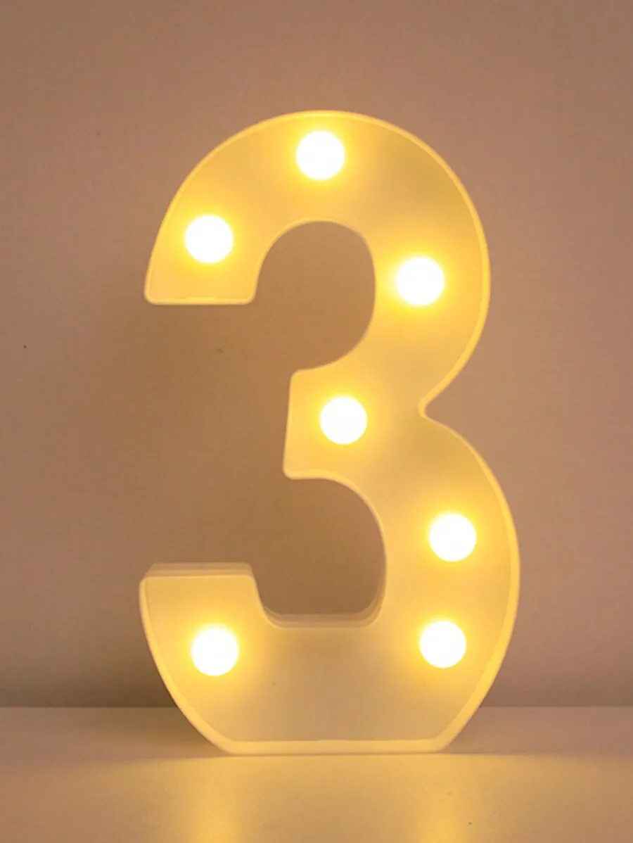 ตัวเลือกสินค้า ตัวอักษร LED ตกแต่งบ้าน 21.8 ซม.