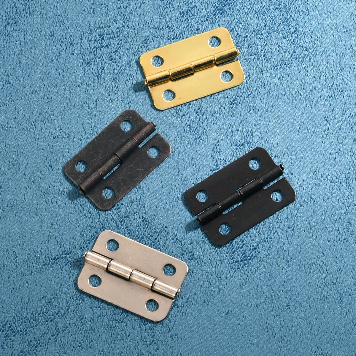 1 inch 22*15mm flat hinge wooden box gift box with tin and silver nickel-plated hinge.