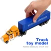 Container Truck Toy Cars Toys Boys Semi Trucks with Trailers for Model Kits Child 4