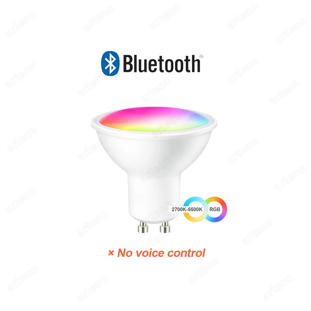 Smart WiFi/Bluetooth RGB LED Bulb - Dimmable Multicolor Lighting with App Control