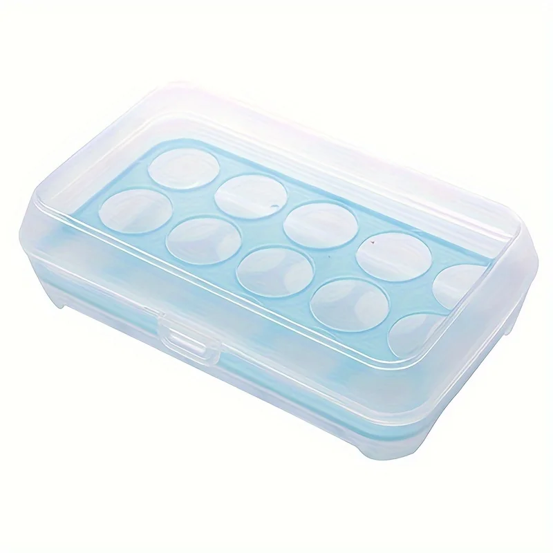 15 Grids Eggs Storage Box Plastic Transparent Egg Fresh-Keeping Case Refrigerator Storage Container Kitchen Tool Organization 5