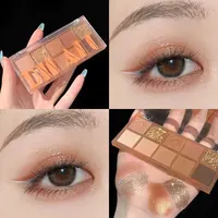 DIKALU Ten Color Makeup Comprehensive Plate Eyeshadow Plate Blush Contouring Highlights Earth Color Matte New Ins 2