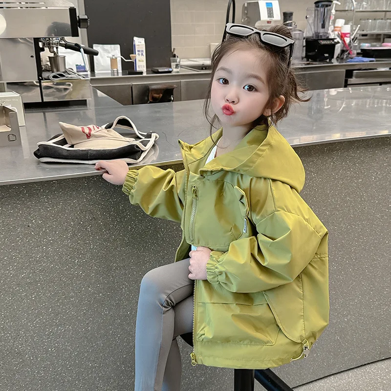 Girls Autumn Coat 2024 New Fashionable Loose Autumn Top for Baby Girls Baby Girl Clothes Op for Baby Girls Baby Girl Clothes