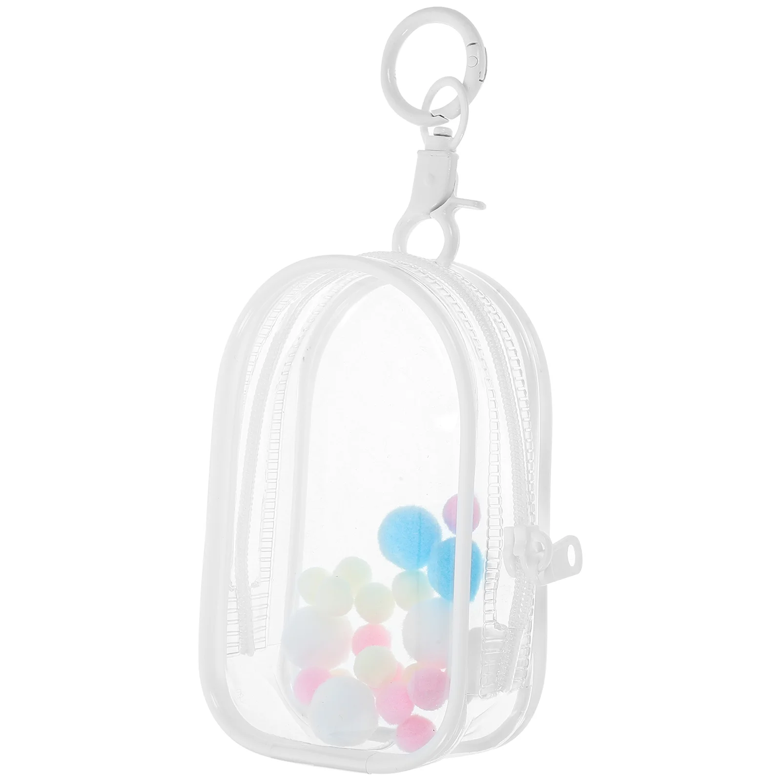

Clear Hanging Bag Figures Fashion Carrying Case Show Baby Key Fob Display Storage Buckle