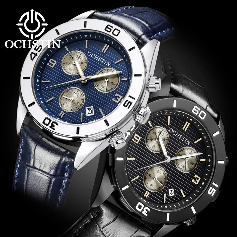 

OCHSTIN Hot Model 2024 Mariner Series Sports Trend Waterproof Watch Multifunction Quartz Movement Men's Quartz Watch