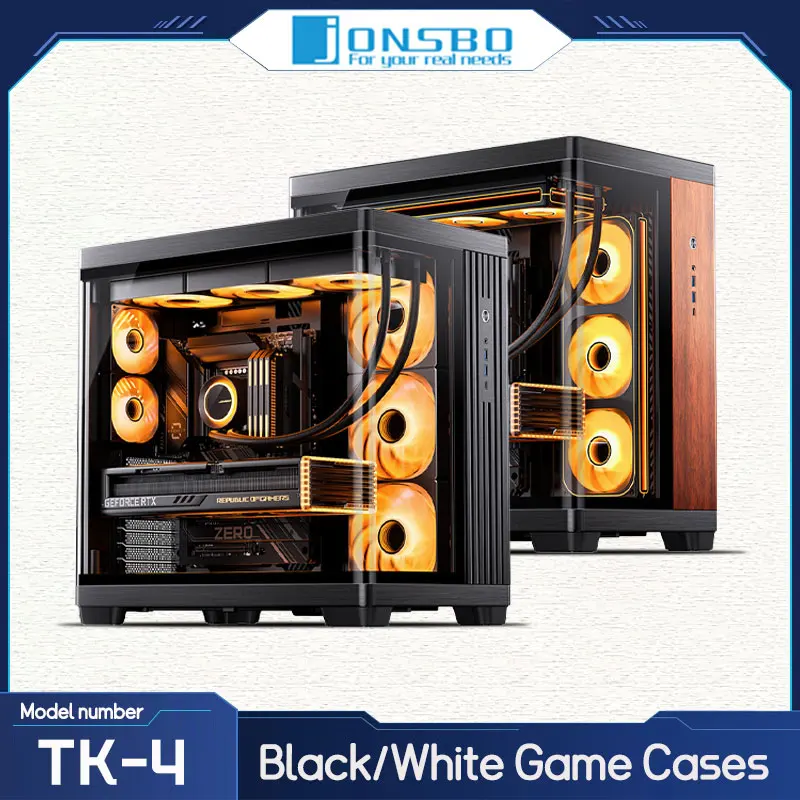 JONSBO TK-4 Black Hyperbolic Seaview Room ATX Chassis 420 Cold Row