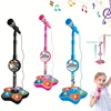 Pink Microphone With Stand Music Instrument Toys Brain-Training Educational Toy Birthday Gift Christmas Halloween Gifts 4