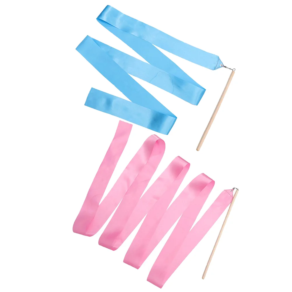 2 Pcs Dance Ribbon For Children Gymnastics Props Performing Ribbon Gymnastics Streamers Rhythmic