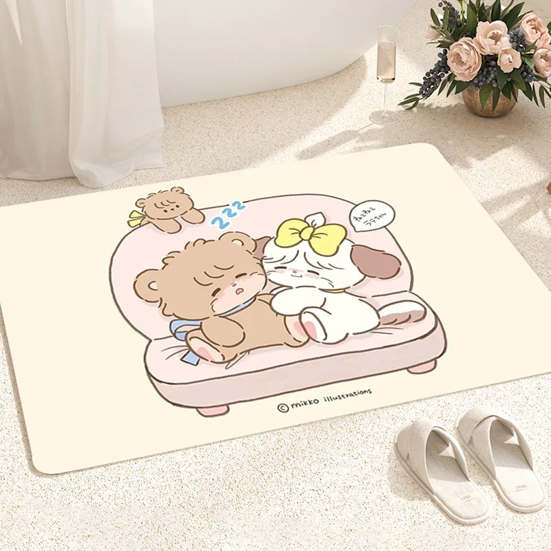 

Carpet Mikko Living Room Rugs Floor Bath Mat Mats Bedroom Funny Entrance Door the Hallway Home Rug Customized Bathroom Kitchen