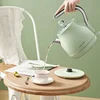 Retro 304 Stainless Steel Electric Kettle 220V Auto Power-off Household Water Boiling Machine 1.7L/1.5L Available 6