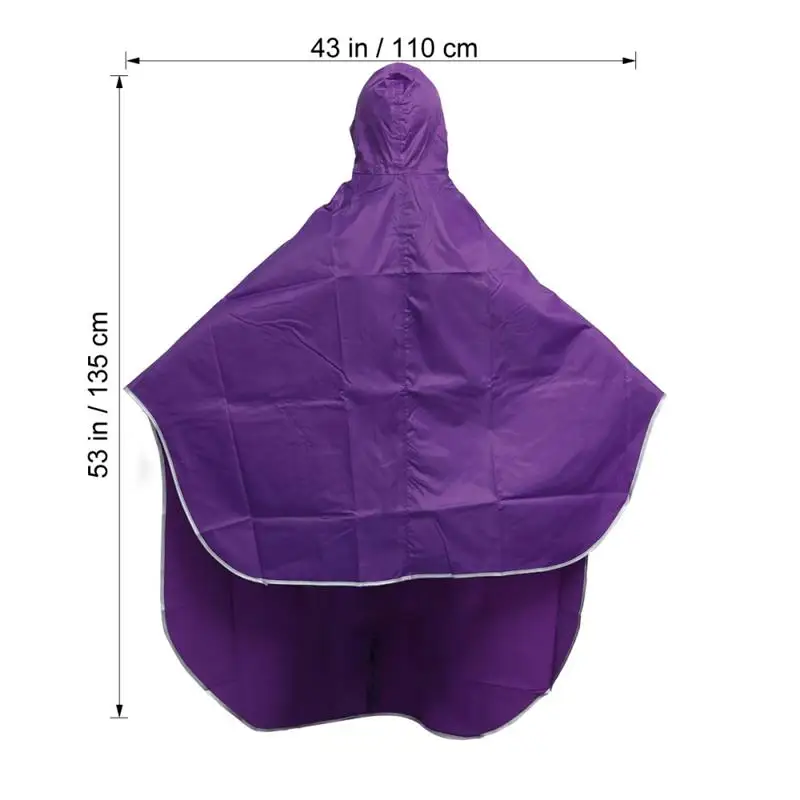 Poncho De Pluie Vélo Andake - Imperméable - Unisexe Adulte - Noir